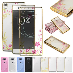 For Sony Xperia 1 10 XA Z4 Z5 E5 M5 Shockproof Clear Case Silicone Phone Cover - Picture 1 of 14