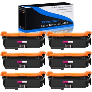 Cartucho de tóner magenta 6 piezas para HP CE253A 504A Color LaserJet CP3525dn CM3530fs - Imagen 1 de 24