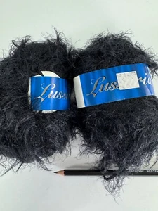ELLE Lussuria Soft Faux Mohair Yarn Set of2 50g Skeins Nylon/Courtelle Blend NEW - Picture 1 of 6