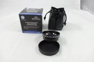 Merkury 2x Professional Series 52mm Titanium Telephoto Lens (B52-T) - Image 1 of 2