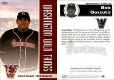 Bob Bozzuto 2010 Choice Washington Wild Things #29 Card *AutographDen*