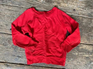 Vintage Sweatshirt Red Boys Kids Childrens (A16) Age 3-4 1990s - Picture 1 of 5