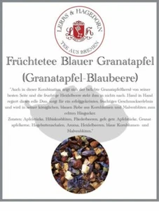 Früchtetee Blauer Granatapfel 1 kg - Granatapfel-Blaubeere - Bild 1 von 3