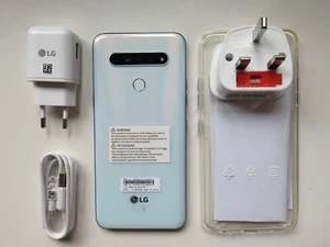LG K61 LM-Q630EAW 4/128 GB doppia SIM 48MP fotocamera principale bianca sbloccata - Foto 1 di 19