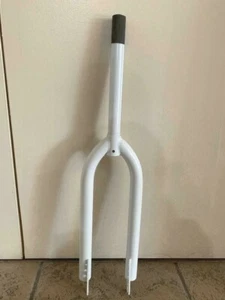 WHITE BICYCLE 26" BEACH CRUISER FORK 1-1/8" THREADLESS BIKES - Picture 1 of 2