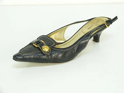 CAR SHOE ZAPATOS DE SALÓN DE CUERO TALLA 38,5 / NEGRO - LUJO PURO - ELEGANTE (L 5824)  Foto 1 de 4