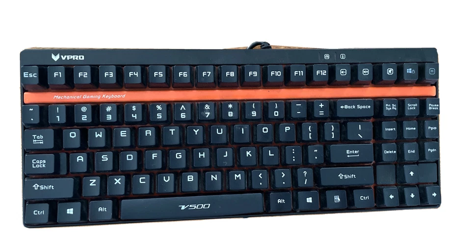 RAPOO Vpro V500 Wired Mechanical Gaming Keyboard, Clicky Keys In EUC - Image 1 of 3