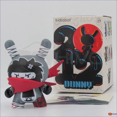 Kidrobot Dunny 2012 series Ninja Spiki by Nakanari 3-inch vinyl figure signed - Image 1 of 4