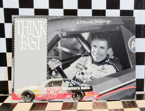 Darrell Waltrip #17 Western Auto lot of 2 post cards Cover