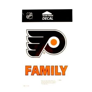 NHL Philadelphia Flyers Hockey Team Pride Family Decal, Sticker 5.5"x6.5"