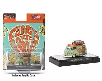 1960 Volkswagen Delivery Peace & Love Weathered 1:64 M2 Machines 31500-MJS68-6B1 - Image 1 of 4