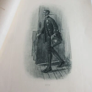 Ichabod Crane Legend of Sleepy Hollow NY Washington Irving Antique Print - Picture 1 of 10