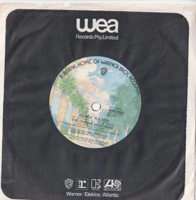 DOOBIE BROTHERS Black Water AUSSIE 7" VINYL 70s CLASSIC ROCK - Image 1 of 1