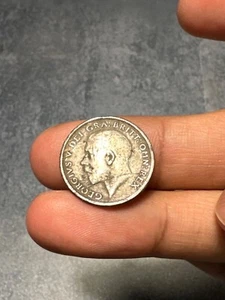 1911 GREAT BRITAIN KING GEORGE V 6 PENCE - Picture 1 of 2