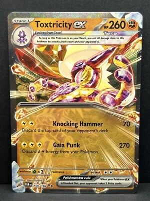 Toxtricity ex 100/182 Sv04: Paradox Rift Holo Pokemon TCG - NM - Image 1 of 2