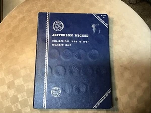 Jefferson Nickel 1938-1961 cartella raccoglitore monete WHITMAN - Foto 1 di 16