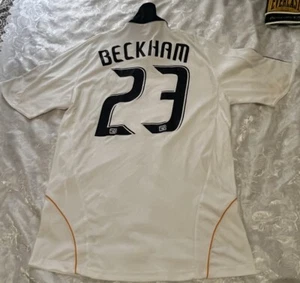 LA Galaxy Shirt ADIDAS 2008/2009 David Beckham #23 MEDIUM Vintage MLS - Picture 1 of 18