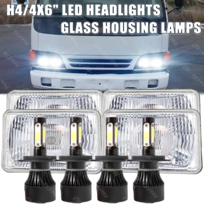 Faróis de LED 4x6"" farol de feixe selado Hi/Lo para Isuzu NQR NPR NPR-HD FTR - Imagem 1 de 4