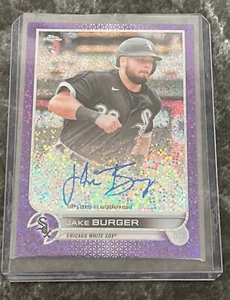 Jake Burger 2022 Topps Chrome RC Auto 267/299 – Purple Speckle Refractor - Bild 1 von 2