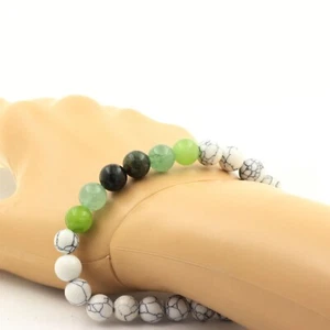 Armband Smaragd Sambia + Peridot + Aventurin + Howlith - Bild 1 von 7