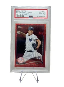 2014 Topps Masahiro Tanaka #661 Red Hot Foil RC PSA 10 - Picture 1 of 2