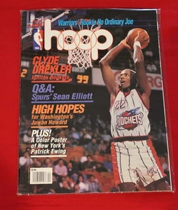 HOOP Magazin April 1996 - Clyde Drexler - Patrick Ewing Poster - in Plastik gelagert - Bild 1 von 2