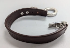 D&G Dolce & Gabbana Leather Cuff Bracelet - Picture 1 of 7