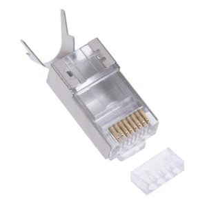 10Pcs Cat7 RJ45 connector cat 7 crystal plug shielded FTP RJ45 modul#DT - Afbeelding 1 van 1