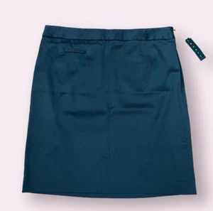 THEORY NWT $215 Black Behati B Pencil Skirt Subtle Pinstripes Stretch 14% Wool 8 - Picture 1 of 16