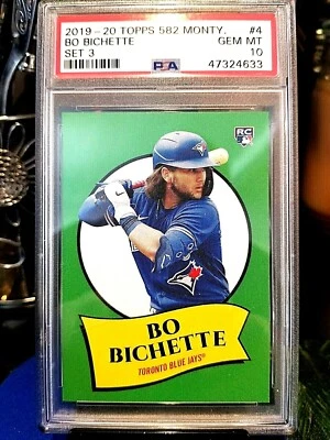 2019-20 TOPPS BO BICHETTE ( ROOKIE.) 582 MONTY.#4 SET-3 PSA GEM MT. 10 GEM - Image 1 of 4