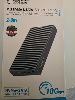 ORICO M.2 NVMe & SATA SSD ENCLOSURE incl. 1TB verbaut - Bild 1 von 2