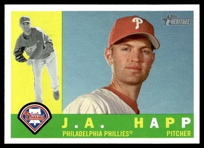 2009 Topps Heritage J.A. Happ Philadelphia Phillies #585 - Image 1 of 2