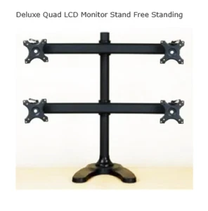 Deluxe Quad Monitor Free Standing Stand 002-0021 - Picture 1 of 1
