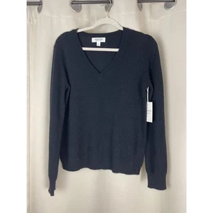 Nordstrom 100% Cashmere V-Neck Sweater - Size M - Picture 1 of 3