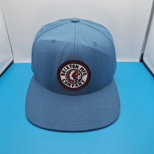 Brixton MFG. Company Cap Hat  Embroidered Logo SnapBack Wool Blue  - Picture 1 of 7