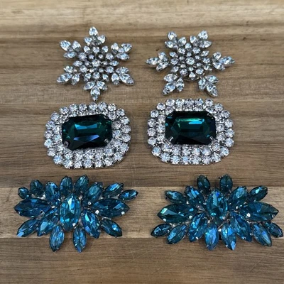 Clips para zapatos vintage deslumbrantes vacaciones ocasiones especiales bisutería  Foto 1 de 4