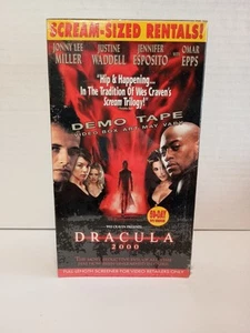 Sealed Dracula 2000 VHS Tape Screener Demo Tape Promo Horror Wes Carven Rare - Picture 1 of 7