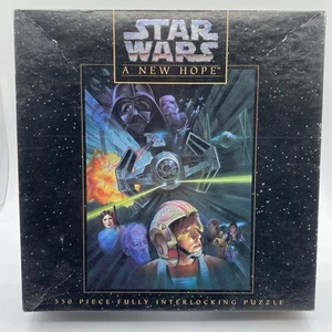 Star Wars A New Hope 550 Piece Jigsaw Puzzle 1995 Milton Bradley - SEALED NEW - Picture 1 of 4