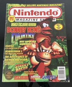 Vintage Nintendo Magazine System Issue 26 November 1994 Donkey Kong Country - Picture 1 of 9
