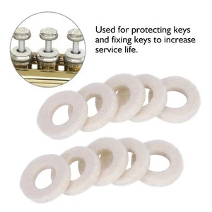 Trumpet Valve Felt Pads Trumpet Felt Pads Felt Washers Trumpet Accessory - Picture 1 of 9