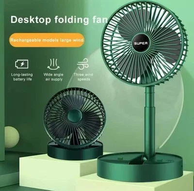 Portable Quiet Small Air Fan Air Cooler 180 Home Office Adjustable 3 Speed Wind - Image 1 of 4