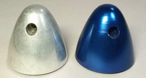 Vintage RC Flugzeug Du-Bro Aluminium Spinner Prop Mutter Lot 2 Stck. blau silber 6 mm Enya - Bild 1 von 3