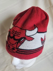 Chicago Bulls Adidas NBA Rojo Blanco Logo Gorro Gorra - Imagen 1 de 10