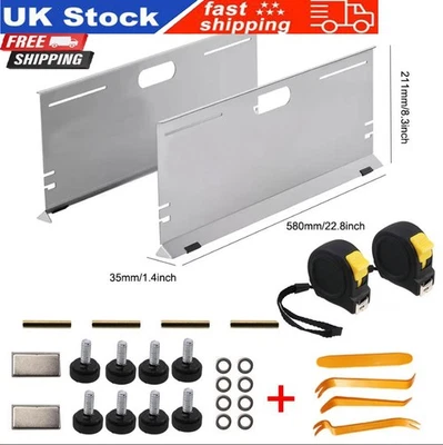 2PCS Wheel Alignment Tool Toe Plates Accurate Measure Tape And Conversion Chart - Image 1 of 4