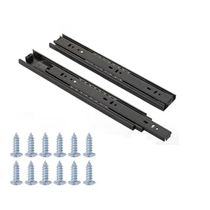 Full Extension Less Noise Bearing Drawer Slides, 10 Inches, 1-Pair - Picture 1 of 5