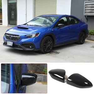 Fit For Subaru WRX VB 2022-2023 Gloss Black Side Door Rearview Mirror Trim 2pcs - Picture 1 of 13