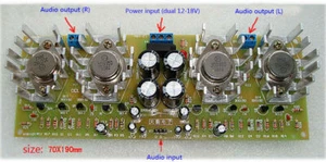 High Power 100W*2 OCL Module Two Channel Amplifier Board Electronic DIY Kits - Picture 1 of 5