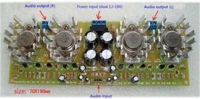 High Power 100W*2 OCL Module Two Channel Amplifier Board Electronic DIY Kits - Image 1 of 4