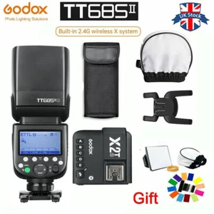 Godox TT685II-S 2.4G TTL HSS Flash Speedlite Light+X2T-S Flah Trigger For Sony - Picture 1 of 12