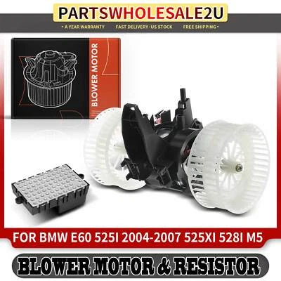 Kit de resistencia de motor soplador calentador climatización para BMW E60 E61 E63 E64 525i 535i xDrive Foto 1 de 4